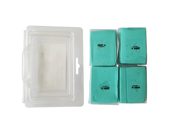 The Clean Garage Professional Detailing Clay Bar 4 Pack | Green Fine Grade Light